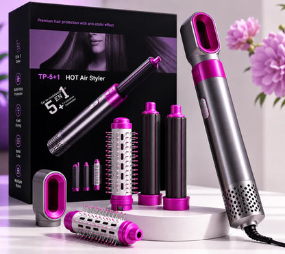 5 in 1 Multifunctional Hair Dryer & Styling Tool 🌸 — Curler + Straightener + Blower