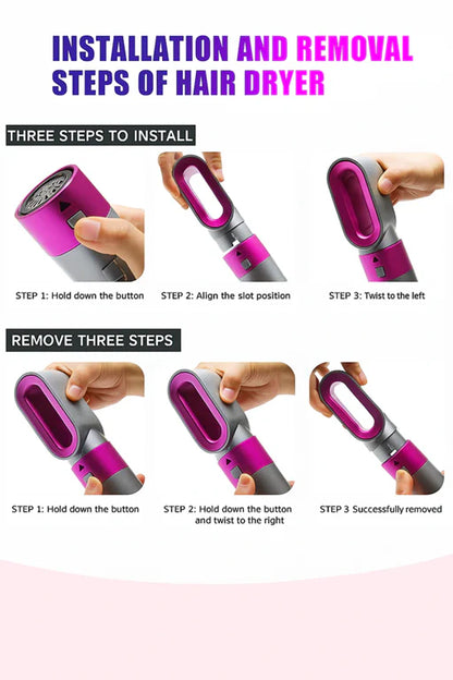 5 in 1 Multifunctional Hair Dryer & Styling Tool 🌸 — Curler + Straightener + Blower