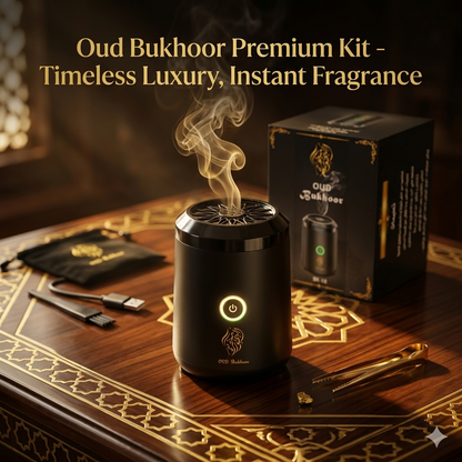 Rechargeable Electric Oud Bukhoor Burner – Luxury Arabic Incense Bakhoor Burner USB Portable