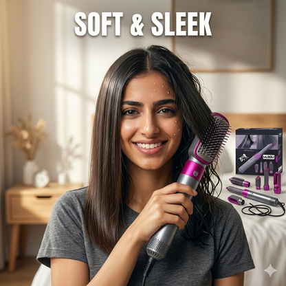 5 in 1 Multifunctional Hair Dryer & Styling Tool 🌸 — Curler + Straightener + Blower