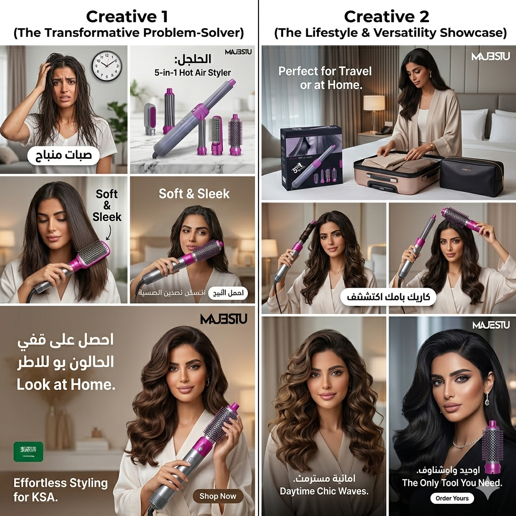 5 in 1 Multifunctional Hair Dryer & Styling Tool 🌸 — Curler + Straightener + Blower