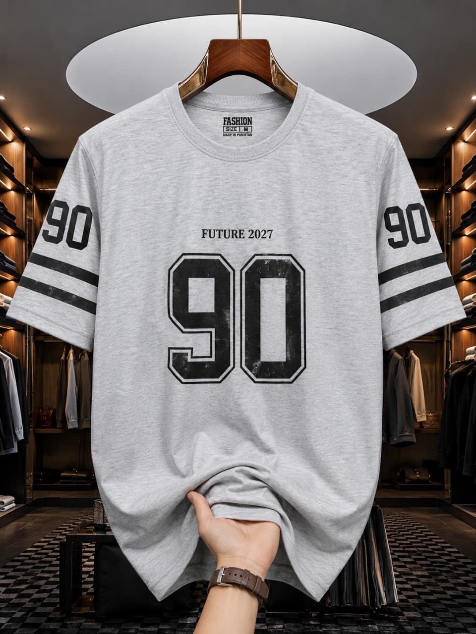 "Future 90" Premium Drop Shoulder Streetwear Tee|6 Colours and 3 size available