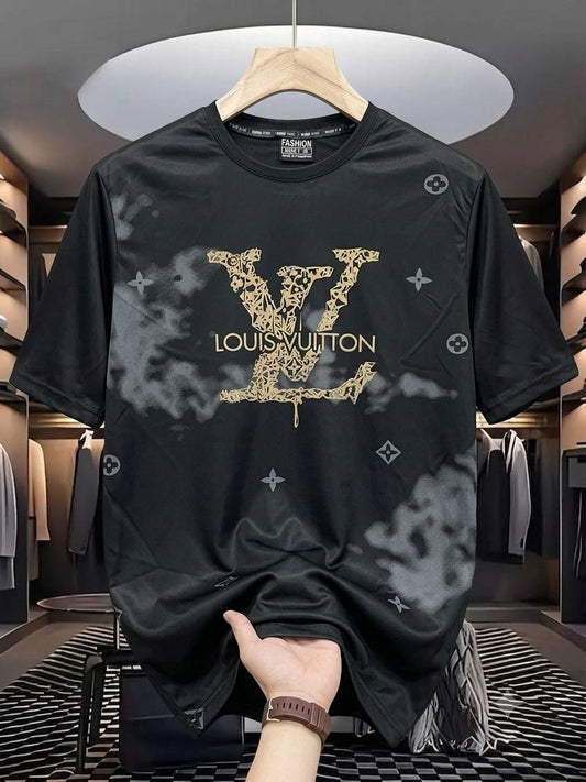 Drop shoulder oversized baggy shirt - black colour front view