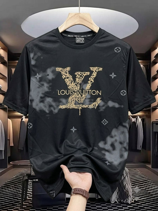 Drop shoulder oversized baggy shirt - black colour front view