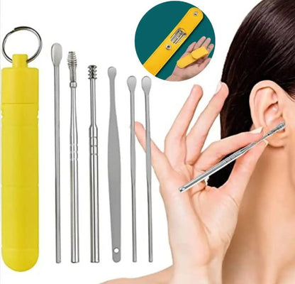 Ear Wax Removal Cleaning Tool Kit 6 Pcs Pick high quality stainless steel Tools